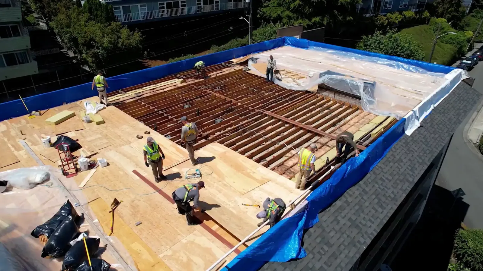 Commercial Roof Membrane Puncture Repair in Sterling Heights, MI